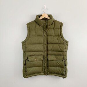 C.C. Folsom Co. Seattle Duck Down Puffer Vest in Army Green
